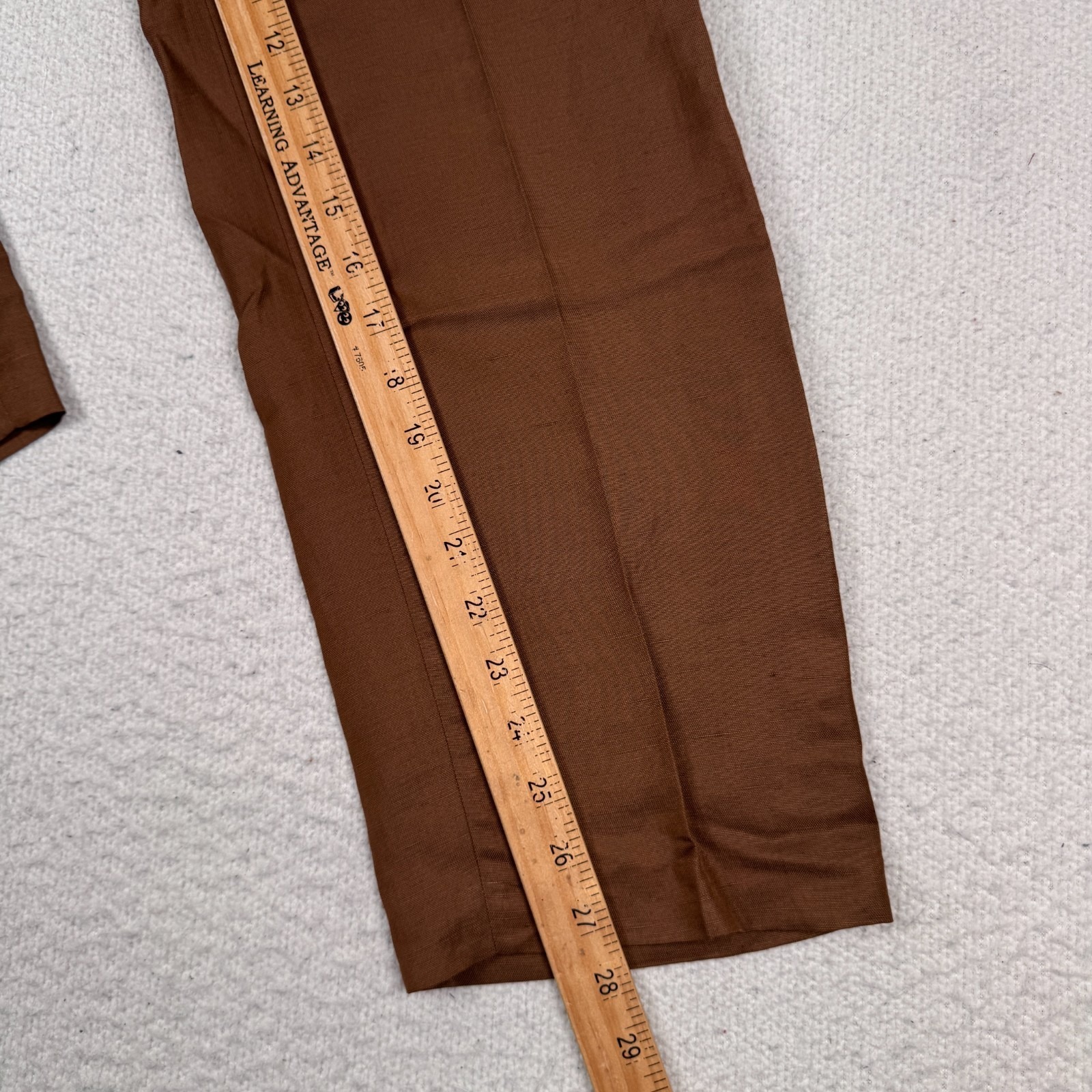 Nwt Massimo Dutti Pants Sz 2 Linen Blend Flowing High Waisted Barrel Fit Trouser — image 8 of 8
